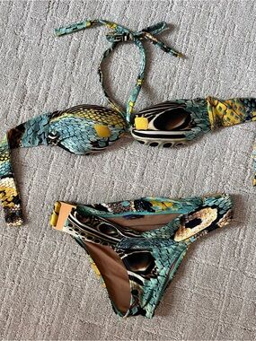 Cia Maritima Snake-Print Bikini Set